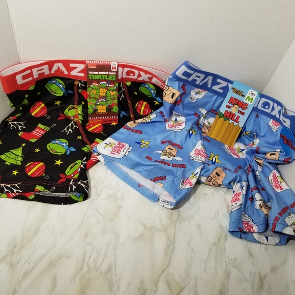 Boxers King of the hill snd and Ninja Turtle - Picture 1 of 6
